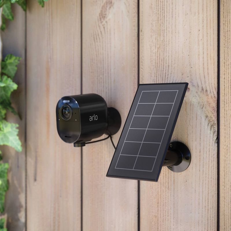 Arlo Solar Panel Charger for Arlo Ultra, Ultra 2, Pro 3, Pro 4 and Pro 3 Floodlight Cameras - Black, 3 of 4