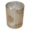 Northlight 5" Matte Gold and White Birch Flameless Glass Candle Holder - 3 of 4