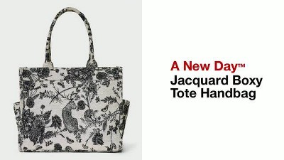 Jacquard Boxy Tote Handbag - A New Day™ : Target
