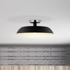 Nuvo Lighting Colony 1 - Light Flush Mount in  Matte Black/Polished nickel - 4 of 4