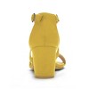 Allegra K Women's Open Toe Crisscross Buckle Ankle Strap Block Heel Sandals - 3 of 4