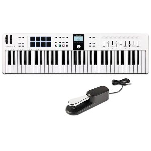 Arturia KeyLab Essential 61 mk3 Keyboard Controller With Universal Sustain Pedal White - 1 of 4