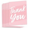 Big Dot of Happiness Pink Elegantly Simple - Guest Party Favors Thank You Cards (8 count) - 2 of 4