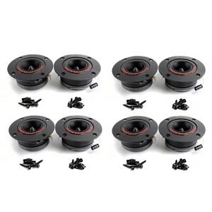 Pyramid TW18BK 3.25" 300W Pro Horn Car Audio Tweeters Speaker Titanium (4 Pairs) - 1 of 4