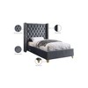Meridian Furniture,Barolo Velvet Bed - 4 of 4