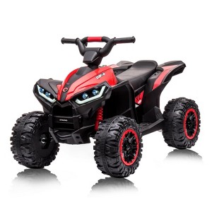 12V Kids ATV Ride on Toy with Remote Control | 4 Wheel Electric Quad with LED Lights & Music - 1 of 4