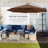 Best Choice Products 10ft Offset Hanging Outdoor Market Patio Umbrella w/ Easy Tilt Adjustment - 3 of 4