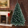 GlasFlength Artificial Trees Premium PVC Full Christmas Tree with Iron Stand Fashion Design for Holiday Decor, Green, 6.29"*6.29"*37" - 4 of 4