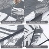 Outdoor Rugs UV Resistant Waterproof Patio Rug, Plastic Straw Reversible Portable Rug Modern Carpet for Beach Balcony Deck Yard - 4 of 4