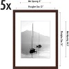 Americanflat Picture Frame with plexiglass - Hanging Hardware For Horizontal and Vertical Display - 2 of 4