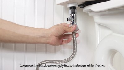 White Stainless Steel Handheld Bidet Sprayer with Holster