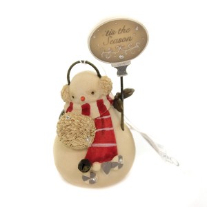 3.25 In Tis The Season Snowman Heart Of Christmas Figurines - 1 of 2