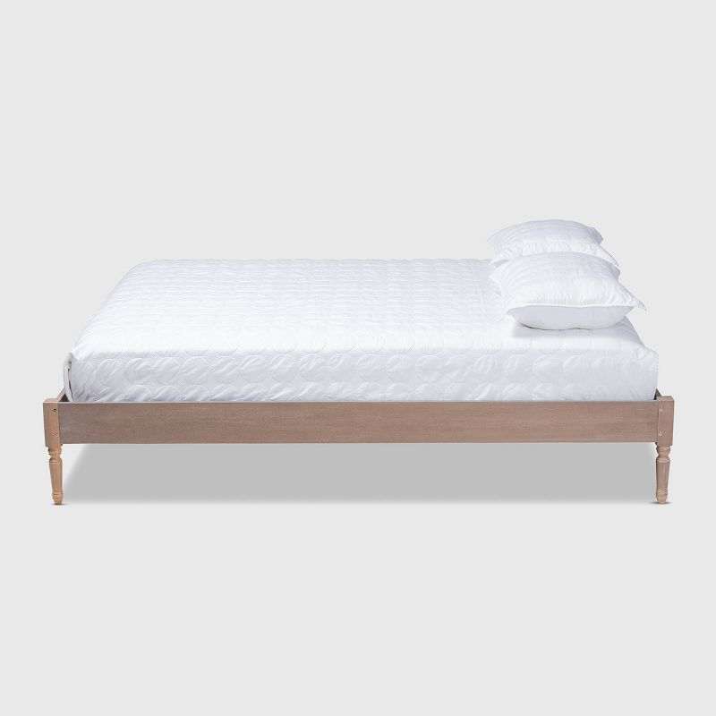 Colette French Bohemian Wood Platform Bed Frame - Baxton Studio, 3 of 11