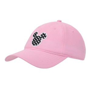 Disney Mickey & Minnie Mouse Polka Dot Ears Pink Unstructured Baseball Cap - 1 of 4