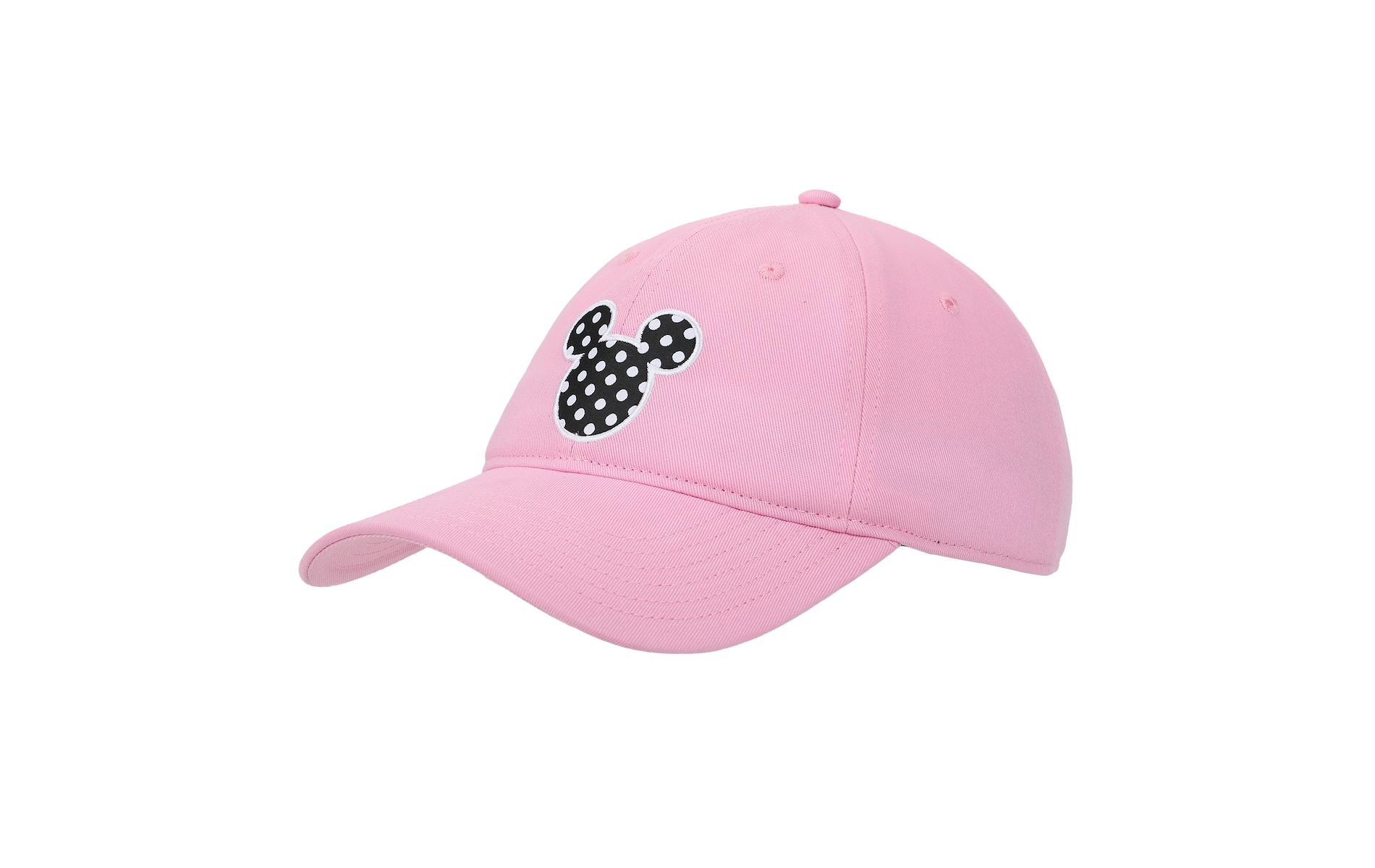 Disney Mickey & Minnie Mouse Polka Dot Ears Pink Unstructured Baseball Cap