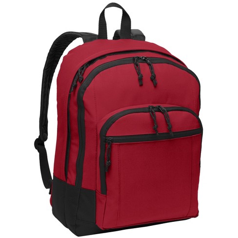 Practical And Durable Port Authority School Backpack - Perfect For Everyday  Use - Comfortable Carrying -organized Compartments - Red : Target