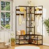 Artloge 3 in1 Heavy Duty Corner Coat Rack Multifunctional Entryway Hall Tree Bench Industrial Shoe Storage Cabinet with 10 Hooks for Hallway Bedroom - 2 of 4