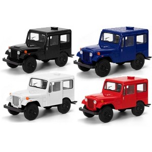 KiNSMART 1971 Jeep DJ-5B 1:26 Scale 5" Die Cast Metal Model Toy Truck (4Set) - 1 of 1