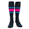 MK Socks Competitor OTC Baseball, Football Socks - Black Neon Blue Hot Pink - 2 of 4