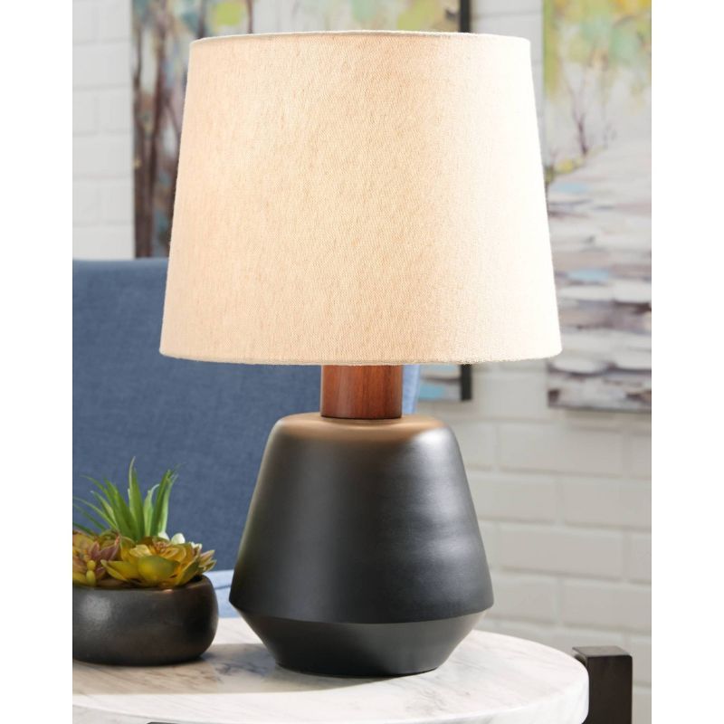 Ancel Metal Table Lamp Black/Brown - Signature Design by Ashley, 2 of 5