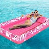 Jasonwell 4‑in‑1 Inflatable Tanning Lounger — Sun Tan Tub & Pool Raft, Water‑Filled Mat/Pad for Adults & Kids (Large) - Rose Pink - 2 of 4