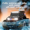 1: 14 Waterproof RC Police Car with Siren Lights, Amphibious Remote Control SUV Truck - Indoor/Outdoor Toy - 4 of 4