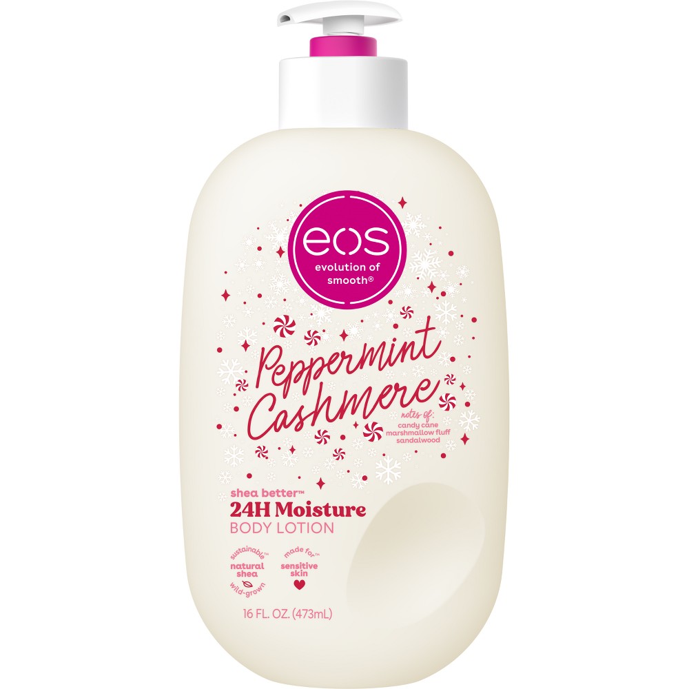 eos Holiday Body Lotion - Peppermint Cashmere - 16 fl oz