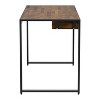 Eriboll Writing Desk with 1 Drawer and USB Plug Sand Black/Natural Tone - HOMES: Inside + Out: Transitional Style, Steel Frame, Power Strip - 4 of 4