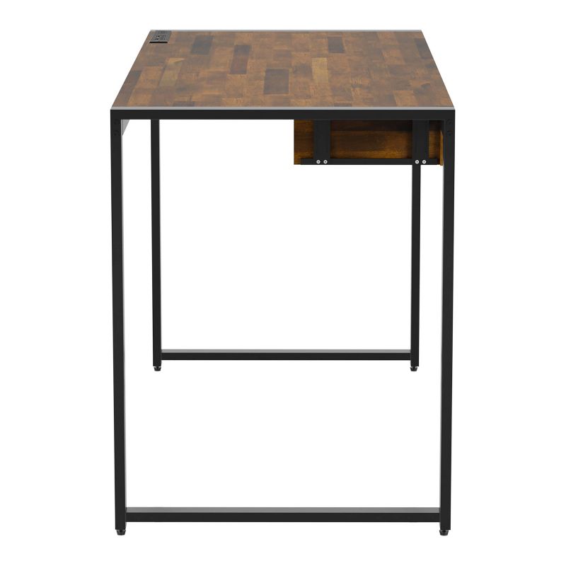 Eriboll Writing Desk with 1 Drawer and USB Plug Sand Black/Natural Tone - HOMES: Inside + Out, 5 of 9