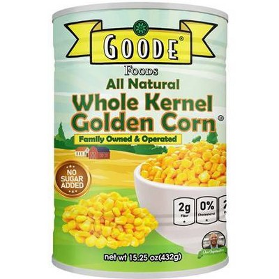Goode Foods All Natural Whole Kernel Corn - 15.25oz : Target