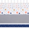 Sammy & Lou Cosmic Rocket Baby Nursery Crib Bedding Set - 4pc - 4 of 4
