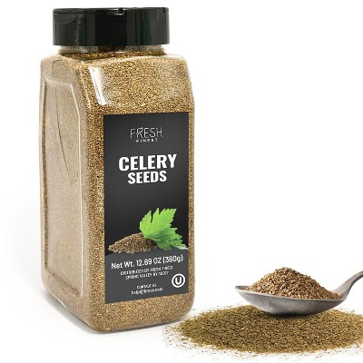Fresh Finest Celery Seeds – Whole, All-Natural, Kosher – 12.69oz