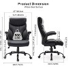 Ergonomic Office Chair, Big and Tall Home Office Chair, Pu Leather Computer Desk Chairs, Office Chair with High Back, Rolling Swivel Task Chair - 2 of 4