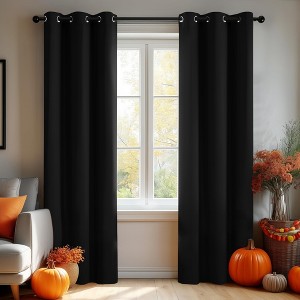 Deconovo Grommet Blackout Curtains, 2 Panels, OEKO-TEX Certified - 1 of 4