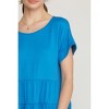 Women's Short Sleeve Tiered Tunic - entro - 4 of 4
