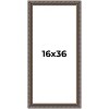 PosterPalooza | Panoramic Ornate Black Picture Frame - UV Acrylic, Foam Board Backing, Hanging Hardware - 2 of 4