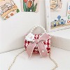 MyKids-USA Stylish And Versatile Carry-On Girls’ Portable Red Crossbody Handbag - 3 of 3