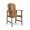 VYNXARIA Outdoor Weather Resistant Acacia Wood Dining Chairs (Set of 2), Natural Finish - 3 of 4