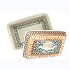 Blue Rose Polish Pottery 10 Ceramika Butter Tub - 3 of 3