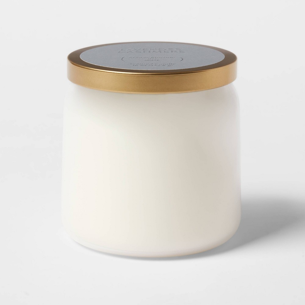 Photos - Figurine / Candlestick 2 Wick 16oz Glass Jar Candle Lavender Cashmere - Threshold™