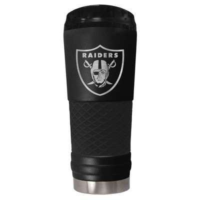 NFL Las Vegas Raiders The Stealth Draft 24oz Powder Coated Laser Etched Vacuum Insulated Tumbler