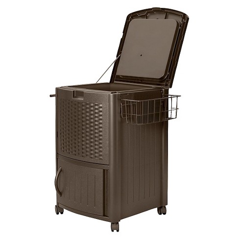 Suncast Cooler Box Resin Wicker 77 Quart : Target