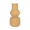 Sculptural Textured Ribbed Table Vase for Home Decor - Modern Tall Flower Vase Perfect for Console Table, Entryway, or Living Room Decor - 4 of 4