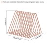 Unique Bargains 11 Slots Metal Wire Triangle Desktop Holder Rack for Vinyl Record Album - 2 of 4