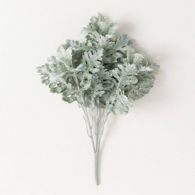 Sullivans Artificial 17" Dusty Miller Bush, Green