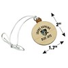 Johns Hopkins University Blue Jays Logo Mini Small Tiny Wood Christmas Tree Holiday Ornament - 4 of 4