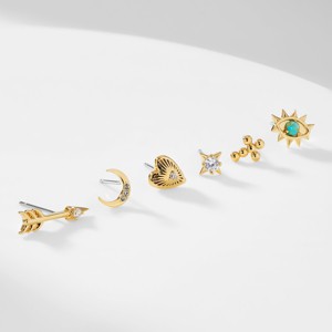 AJOA TOTEM MIXED STUD EARRING SET - 1 of 2