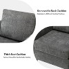 Set of 2 Deionides Tufted Wooden Upholstered Comfy Club Chair For Bedroom And Living Room With Wood Legs  | ARTFUL LIVING DESIGN - 4 of 4