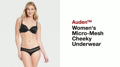 Women's Laser Cut Cheeky Bikini Underwear - Auden™ Black XS