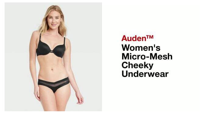 Women's Micro-Mesh Cheeky Underwear - Auden™, 2 of 6, play video